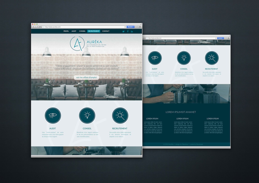 Webdesign pour Aureka