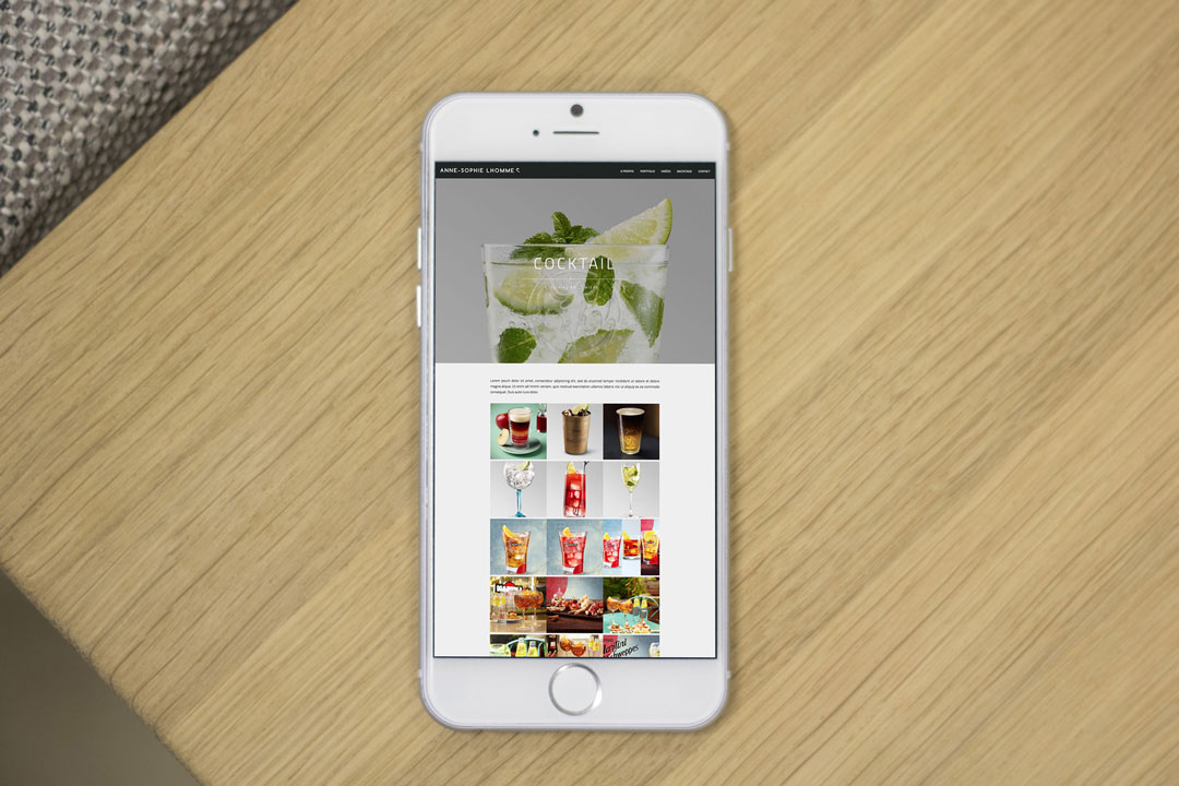 Agence Takestwo : site web responsive pour Anne-Sophie Lhomme, styliste culinaire