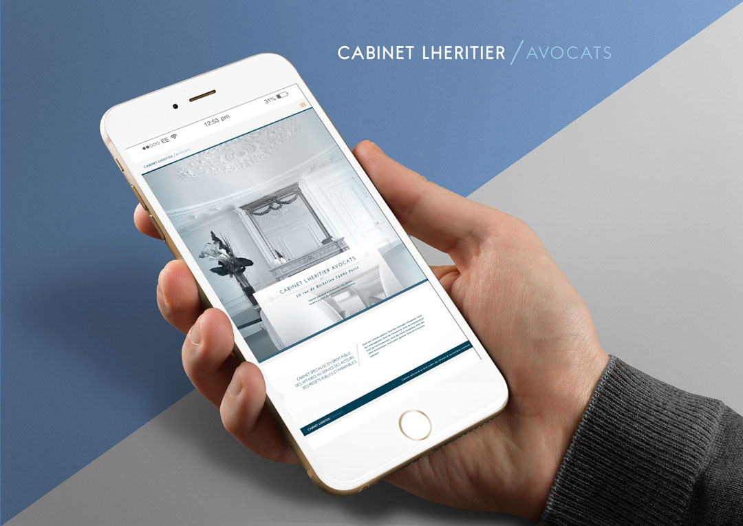 Agence Takestwo : webdesign responsive pour le cabinet Lhéritier Avocats